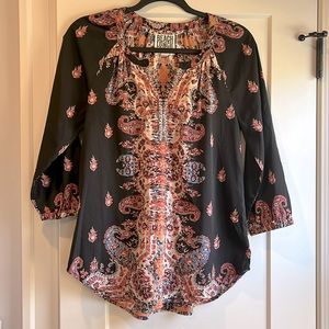 Paisley Tunic Top